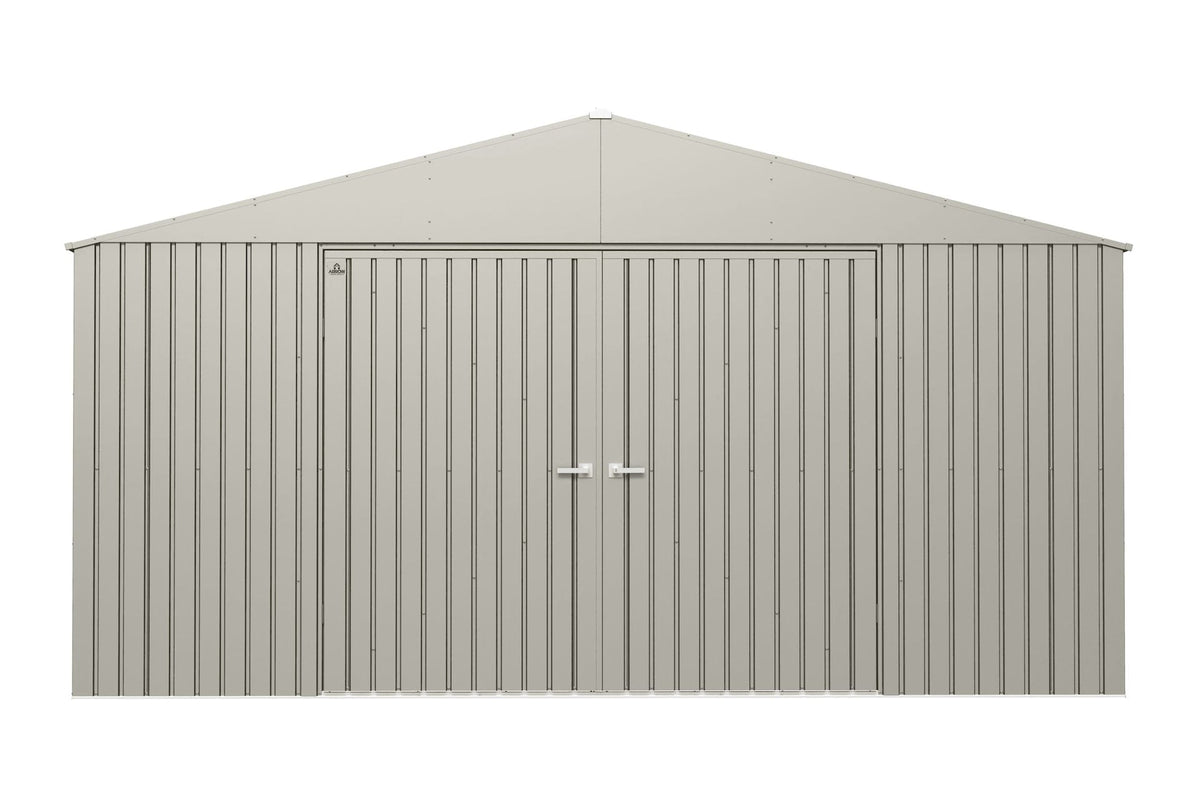 Elite 14x12-ft Cool Grey Weather-Resistant Steel Shed B4B5 - product image 1