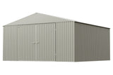 Elite 14x14-ft Cool Grey Corrosion-Resistant Steel Storage Shed O3X4 - product image 1
