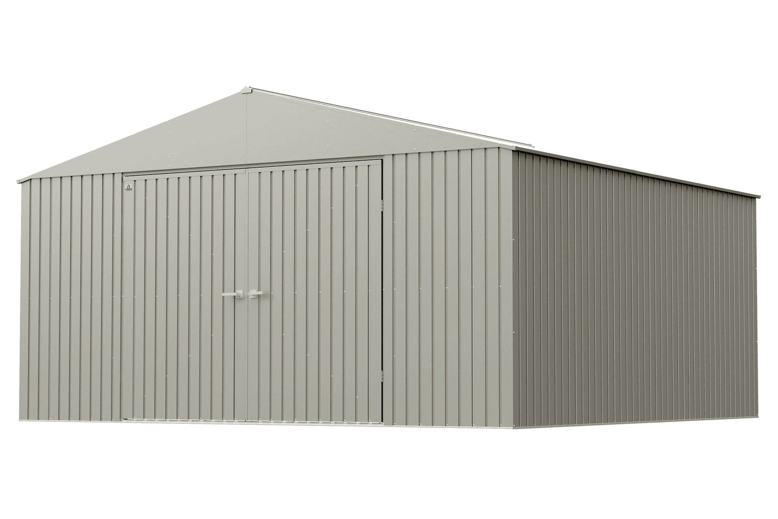 Elite 14x14-ft Cool Grey Corrosion-Resistant Steel Storage Shed O3X4 - product image 1