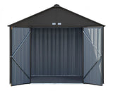 EZEE Galvanized Steel Storage Shed, Charcoal, 10-ft x 8-ft V6Y9 - product image 5