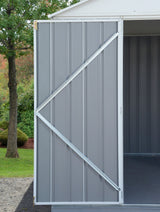 EZEE Galvanized Steel Storage Shed, Charcoal, 10-ft x 8-ft V6Y9 - product image 6