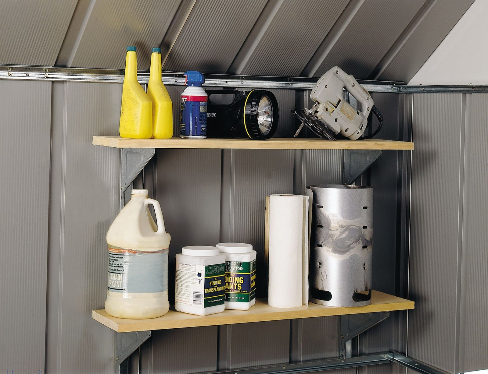 Galvanized Steel Shelf Kit with Hanger and Brackets V6K6 - product image 4