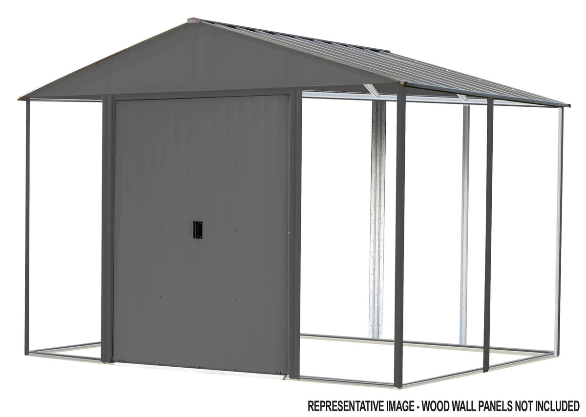 Ironwood Steel Hybrid Shed Kit, Anthracite, 8-ft x 8-ft L4J2 - product image 1