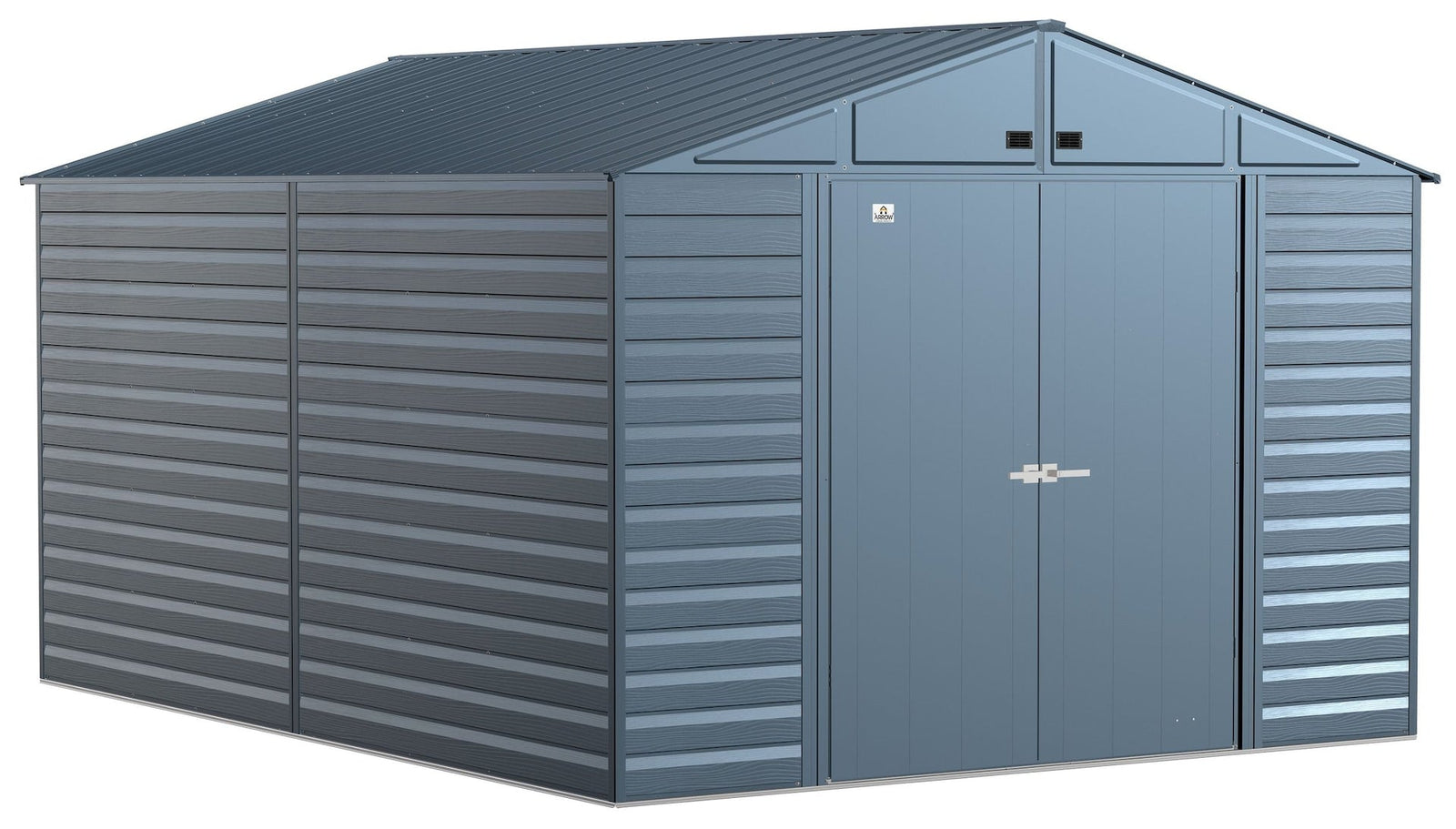 Select Galvanized Steel Storage Shed, Blue Grey, 10-ft x 14-ft U3Y3 - product image 1