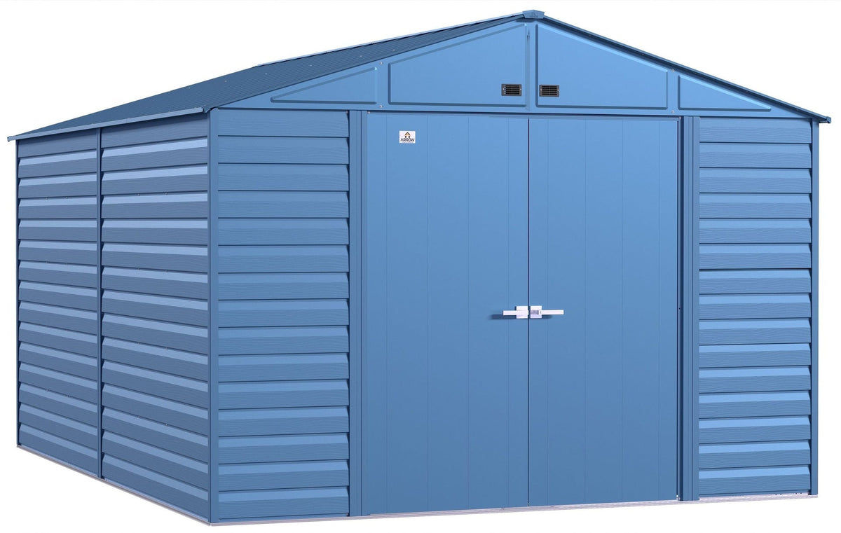 Select Galvanized Steel Storage Shed, Blue Grey, 10-ft x 14-ft O2U6 - product image 3