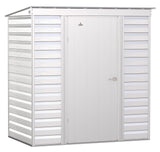 Select Galvanized Steel Storage Shed, Flute Grey, 6-ft x 4-ft I2O1 - product image 1