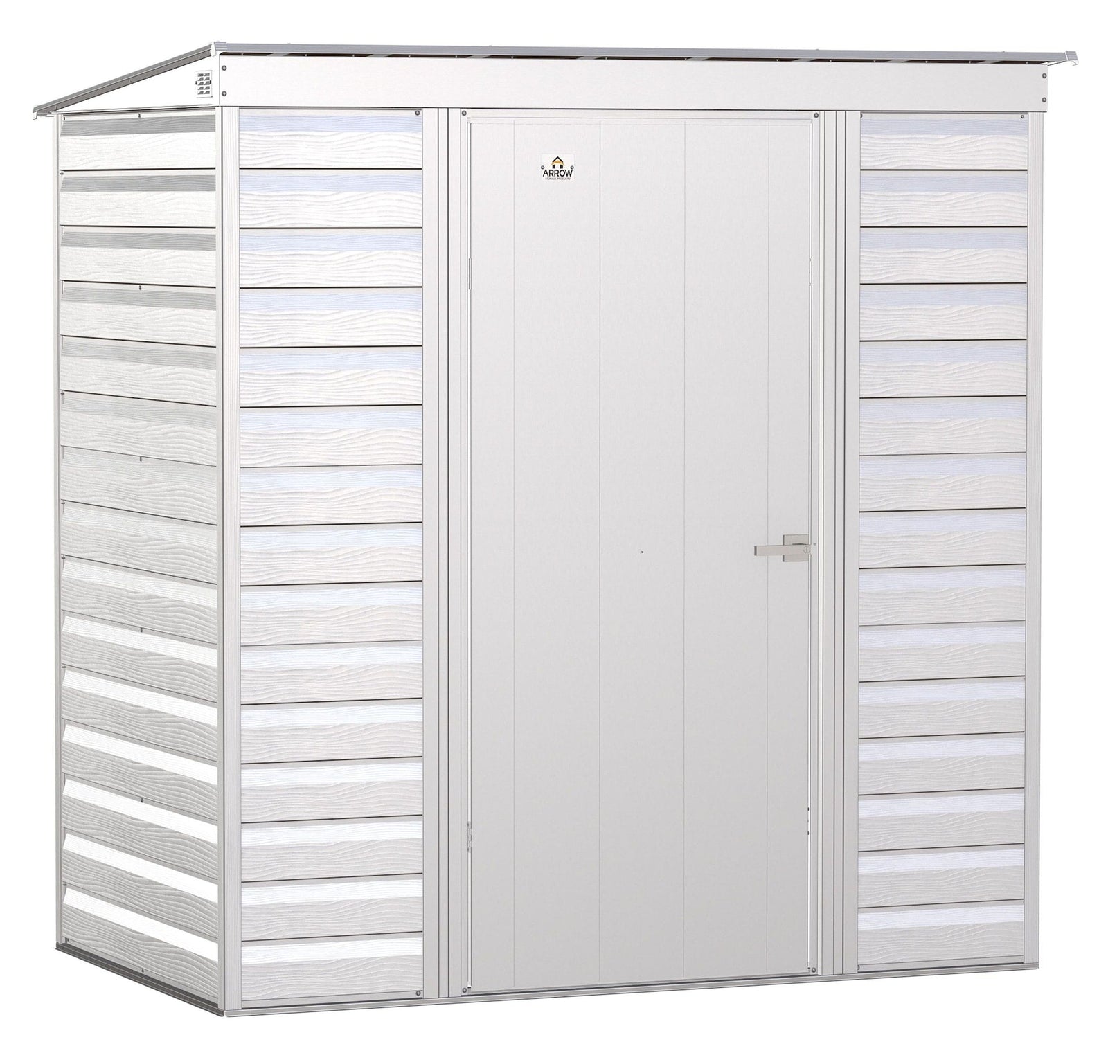 Select Galvanized Steel Storage Shed, Flute Grey, 6-ft x 4-ft I2O1 - product image 1