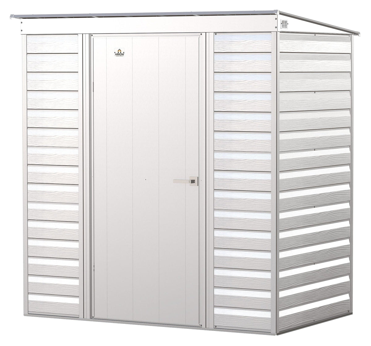 Select Galvanized Steel Storage Shed, Flute Grey, 6-ft x 4-ft I2O1 - product image 4