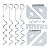 Steel Earth Anchor Kit with 15-in Corkscrews M2Z9 - product image 1