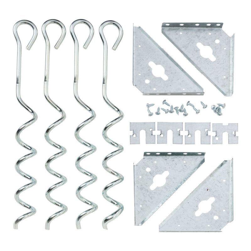 Steel Earth Anchor Kit with 15-in Corkscrews M2Z9