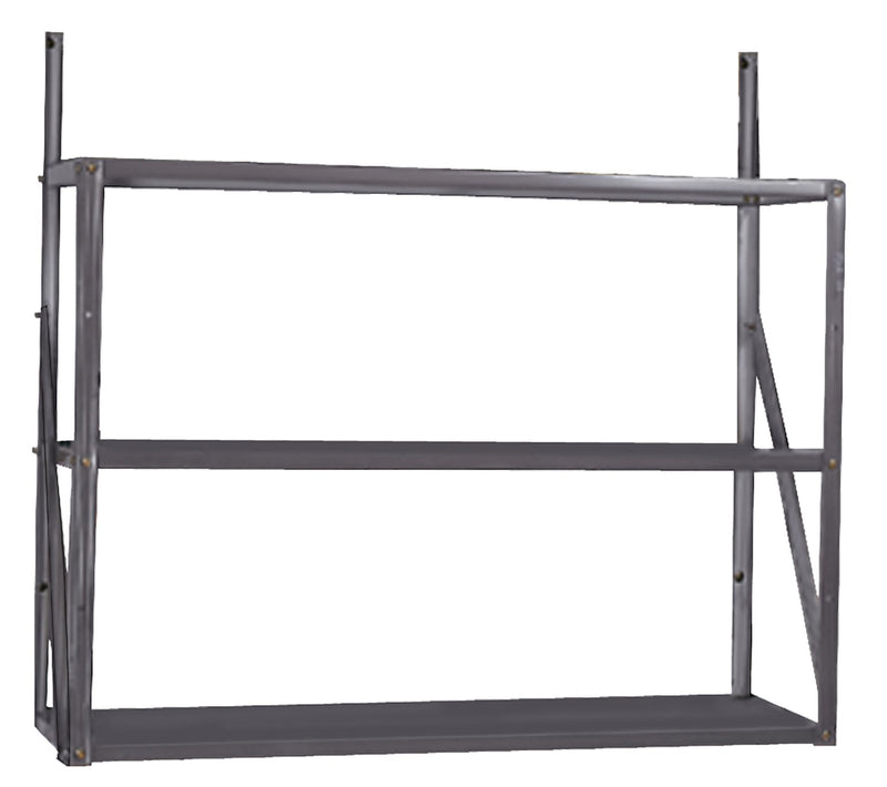 Telescoping 3-Tier Galvanized Steel Shelf Kit D9Z1
