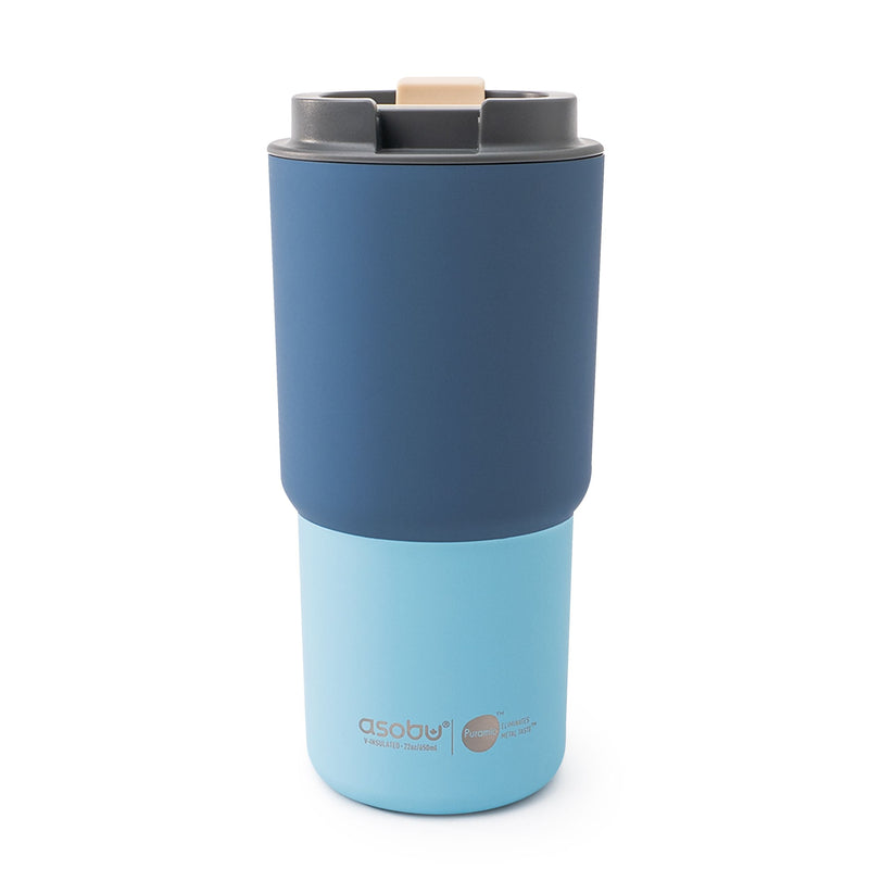 Pick-me-up Ceramic Travel Mug, 22-oz, Pastel Blue L1I9