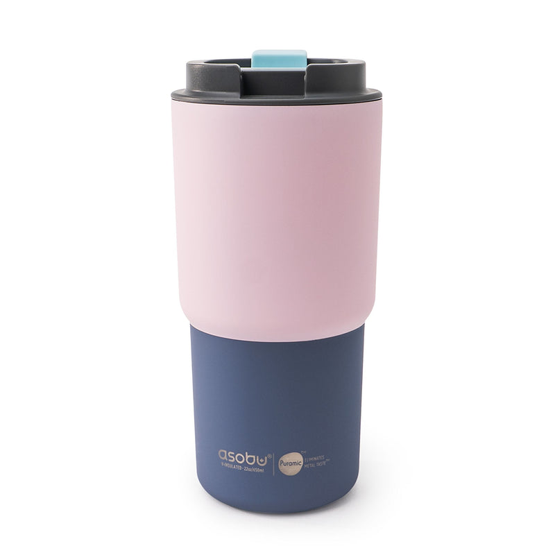 Pick-me-up Ceramic Travel Mug, 22-oz, Pastel Pink Q0A9