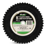 Plastic Lawn Mower Replacement Wheel with Geared Tread, 8-in x 1.75-in E7J9 - product image 1