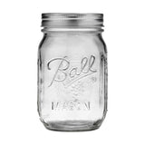 Ball Regular Mouth Pint Glass Mason Jar, 16-oz/473-mL, 8-pk M1M3 - product image 1