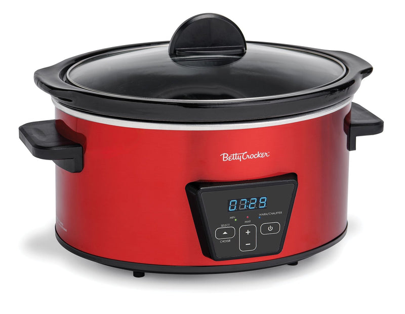 Crocker Digital Programmable Slow Cooker with Tempered Glass Lid, 5-qt Y7F6