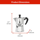 Moka Pot with Ergonomic Anti-Scale Handle, 3-Cup L0H3 - product image 3