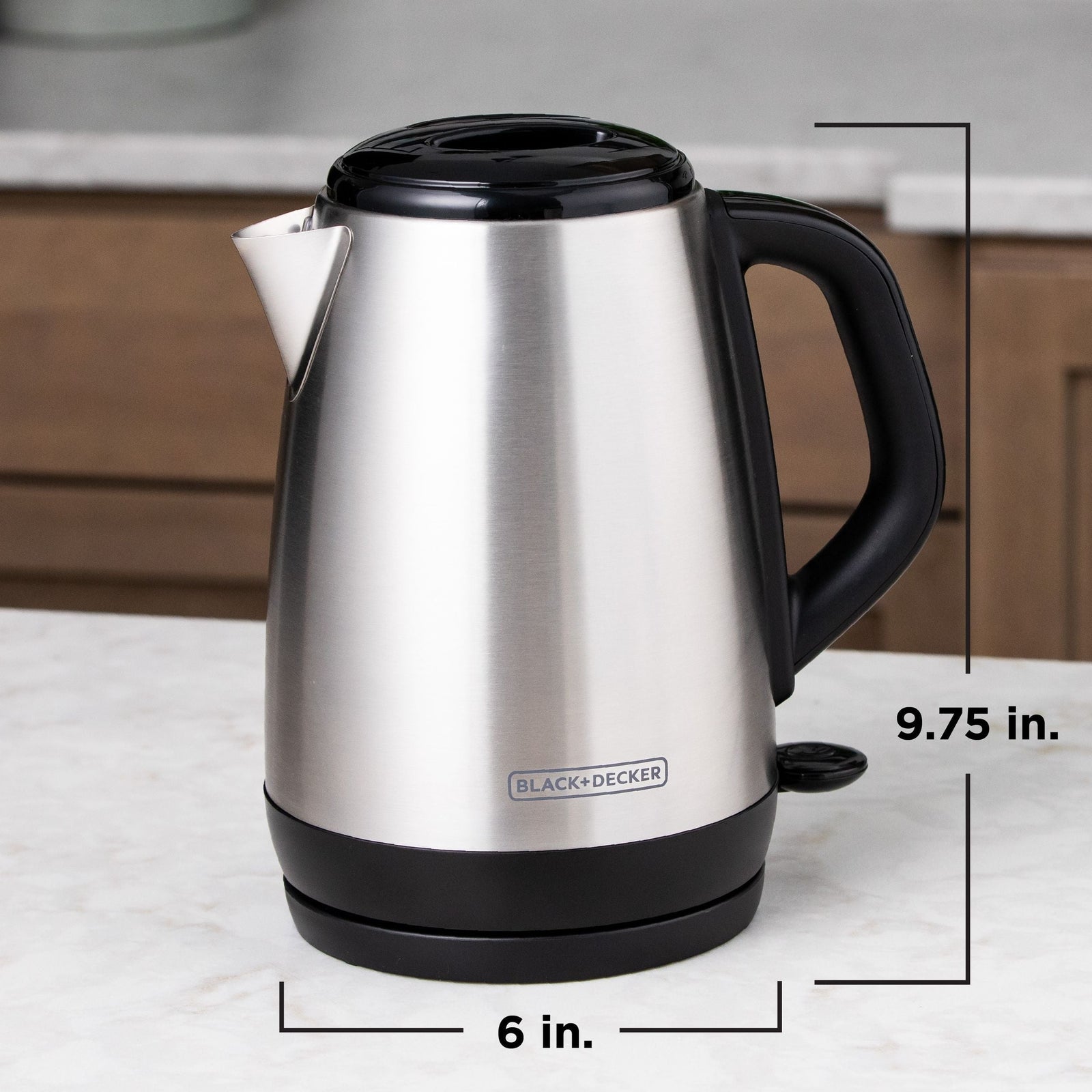 Cordless Electric Kettle with Auto Shut Off, Stainless Steel, 1.7L W5Z6 - product image 5