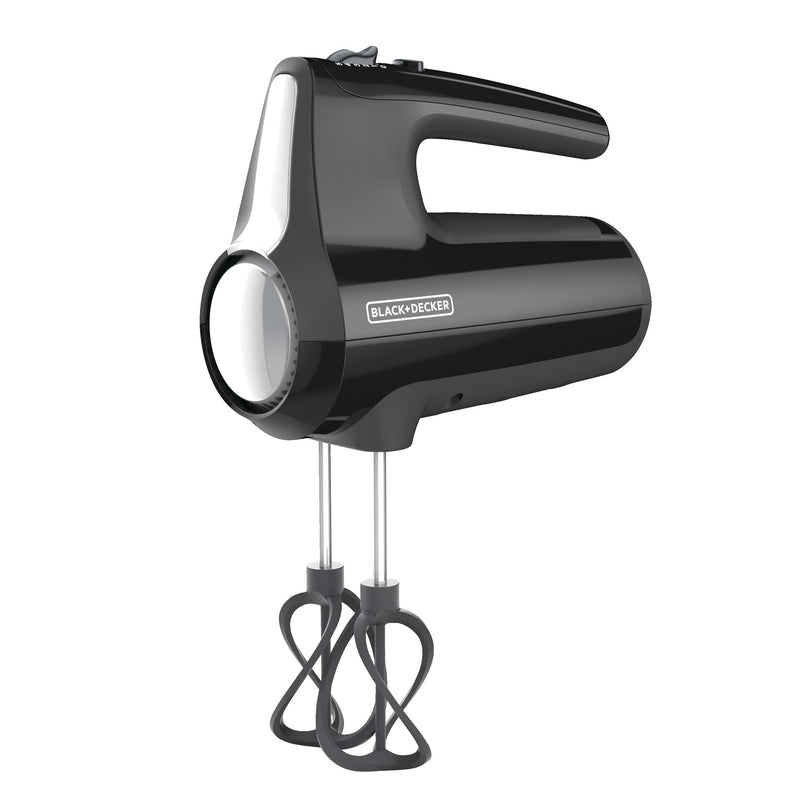 Helix Hand Mixer, Premium Performance 5 Speed Hand Mixer, Includes 5 Attachments and Case, Black O7L5