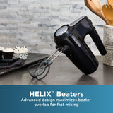 Helix Hand Mixer, Premium Performance 5 Speed Hand Mixer, Includes 5 Attachments and Case, Black Z5U8 - product image 6