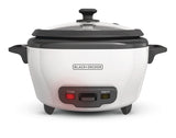 Non-Stick Rice Cooker & Steamer White, 6 Cups C6E6 - product image 1