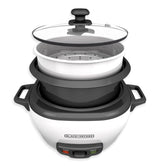 Non-Stick Rice Cooker & Steamer White, 6 Cups C6E6 - product image 3