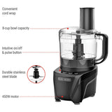 Black N Decker Dishwasher Safe Food Processor, 8-Cup J7B0 - product image 3