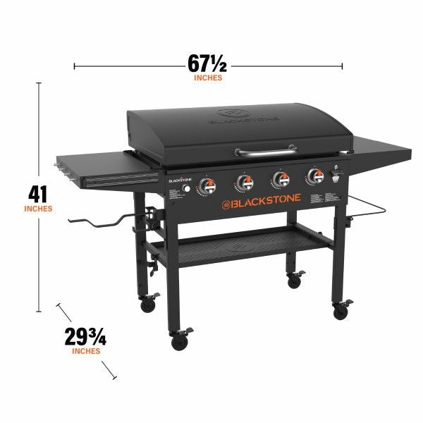 4-Burner LP Gas Portable Griddle with Lid, 36-in Y6J6 - product image 3