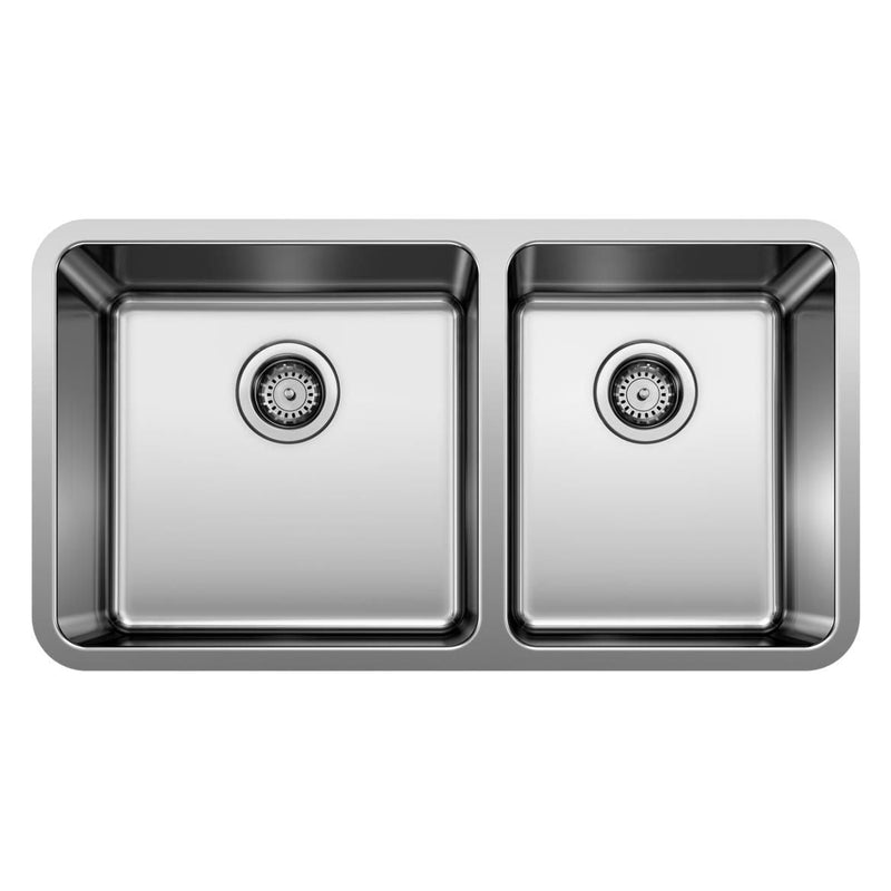 Formera 33-in 60/40 Double Bowl Undermount Stainless Steel Kitchen Sink J3Y7