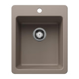 Liven SILGRANIT 17-in Dual Mount Bar Sink, Truffle H9X3 - product image 1