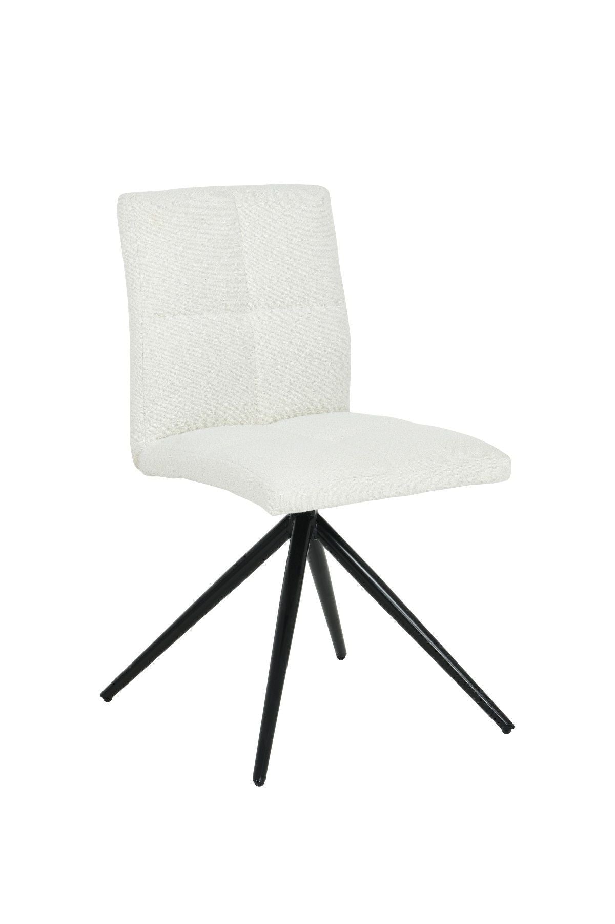 Ethan White Fabric Upholstered Armless Dining Chair, 2-pc B9Z1 - product image 3