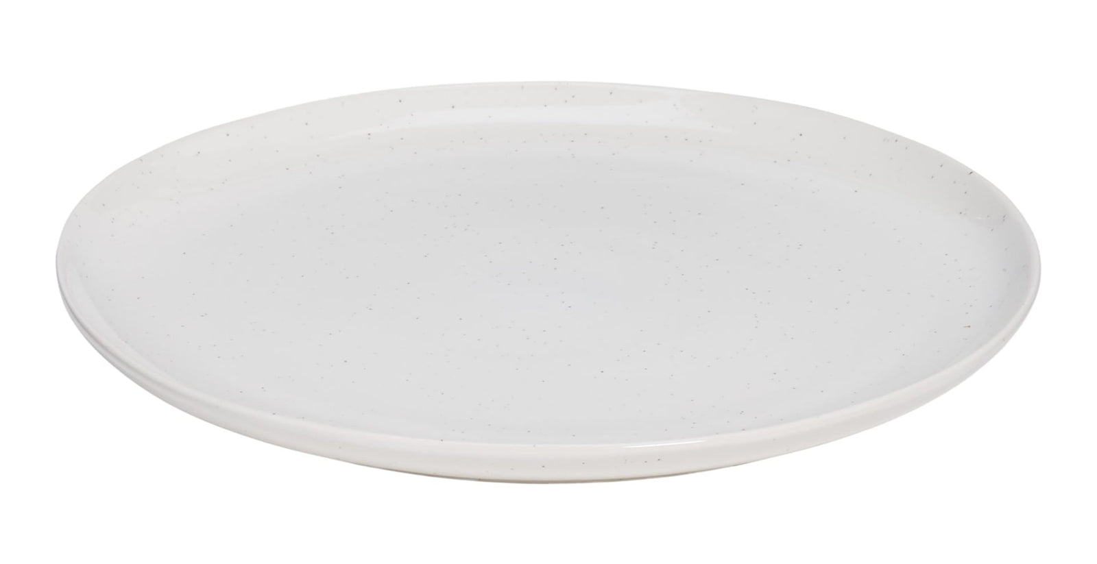 Bettina Glossy Stoneware Salad Plate, 1-pc, White Speckle W9Q5 - product image 1