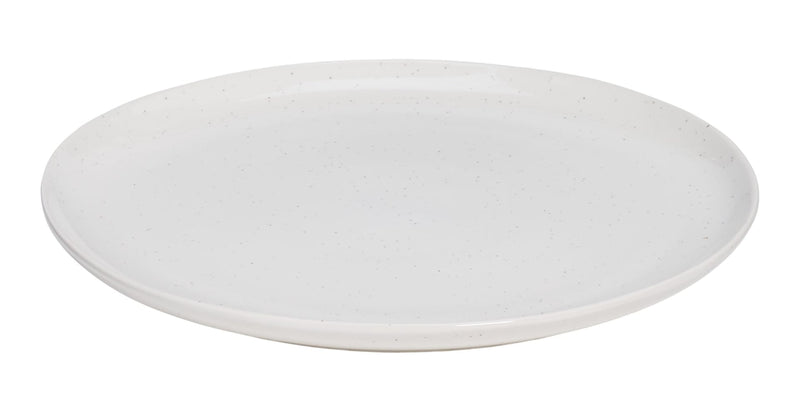 Bettina Glossy Stoneware Salad Plate, 1-pc, White Speckle W9Q5