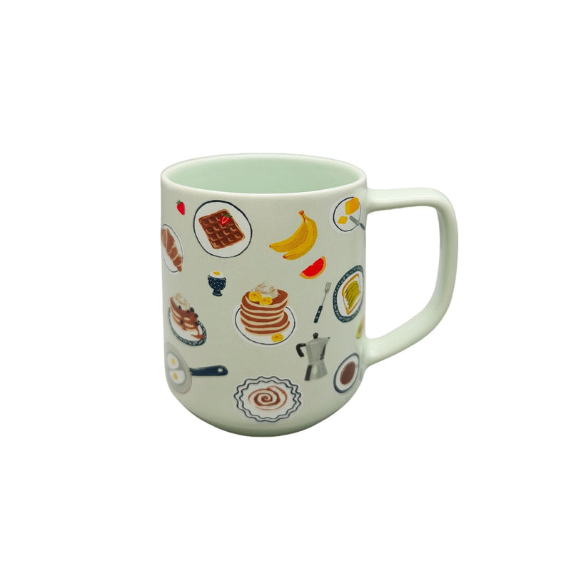 Breakfast Suite Stoneware Mug, Green, 18-oz R9C2