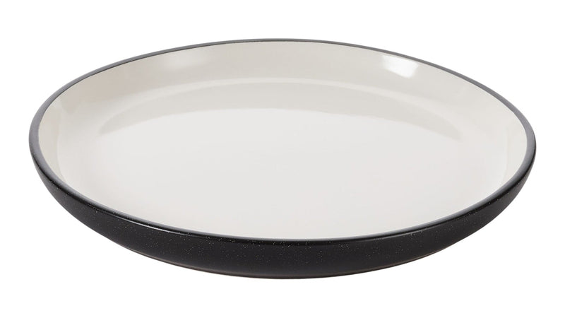 Catalone Side Kitchen/Dinner Plate, 1-pc, Black/White O4V0