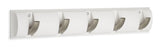 Clement Steel 5-Hook Flip Down Rail, White, 20-in C8J6 - product image 1