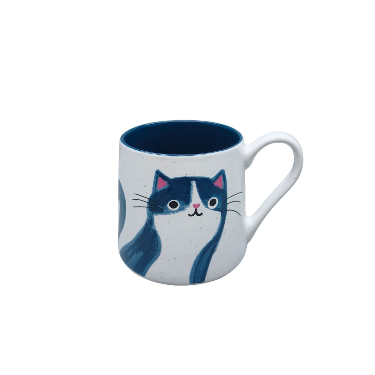 Durable Stoneware Cat Mug, Blue, 18-oz L3R0 - product image 1
