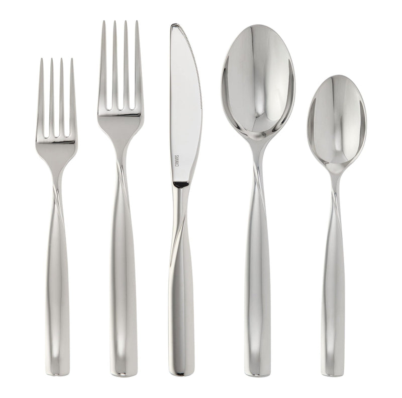 Enfield Twist Flatware Set, Stainless Steel, Serves 4, 20-pc R7I0