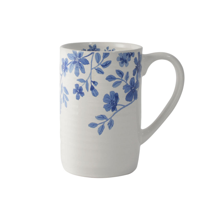 Flower Stoneware Mug, 15-oz M6X5