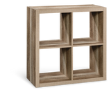 Fraser 4-Cube Storage Organizer, Bookcase/Bookshelf, Light Oak Finish Q1L0 - product image 1