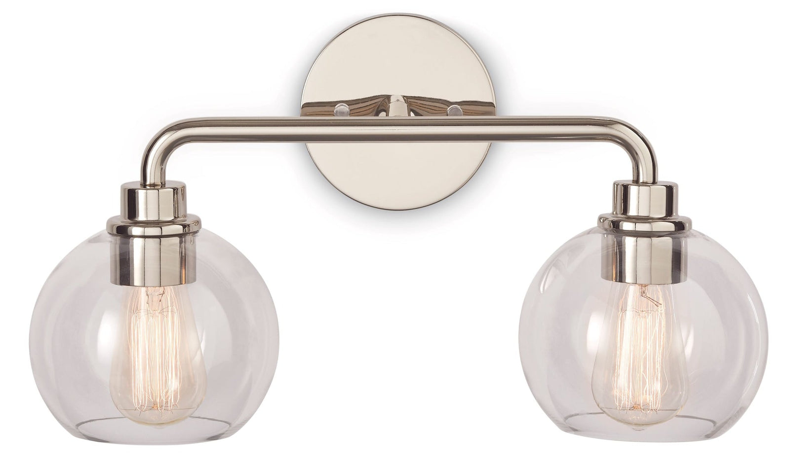 Fuller 2-Light Vanity Light Fixture, Polished Nickel Z0T5 - product image 1