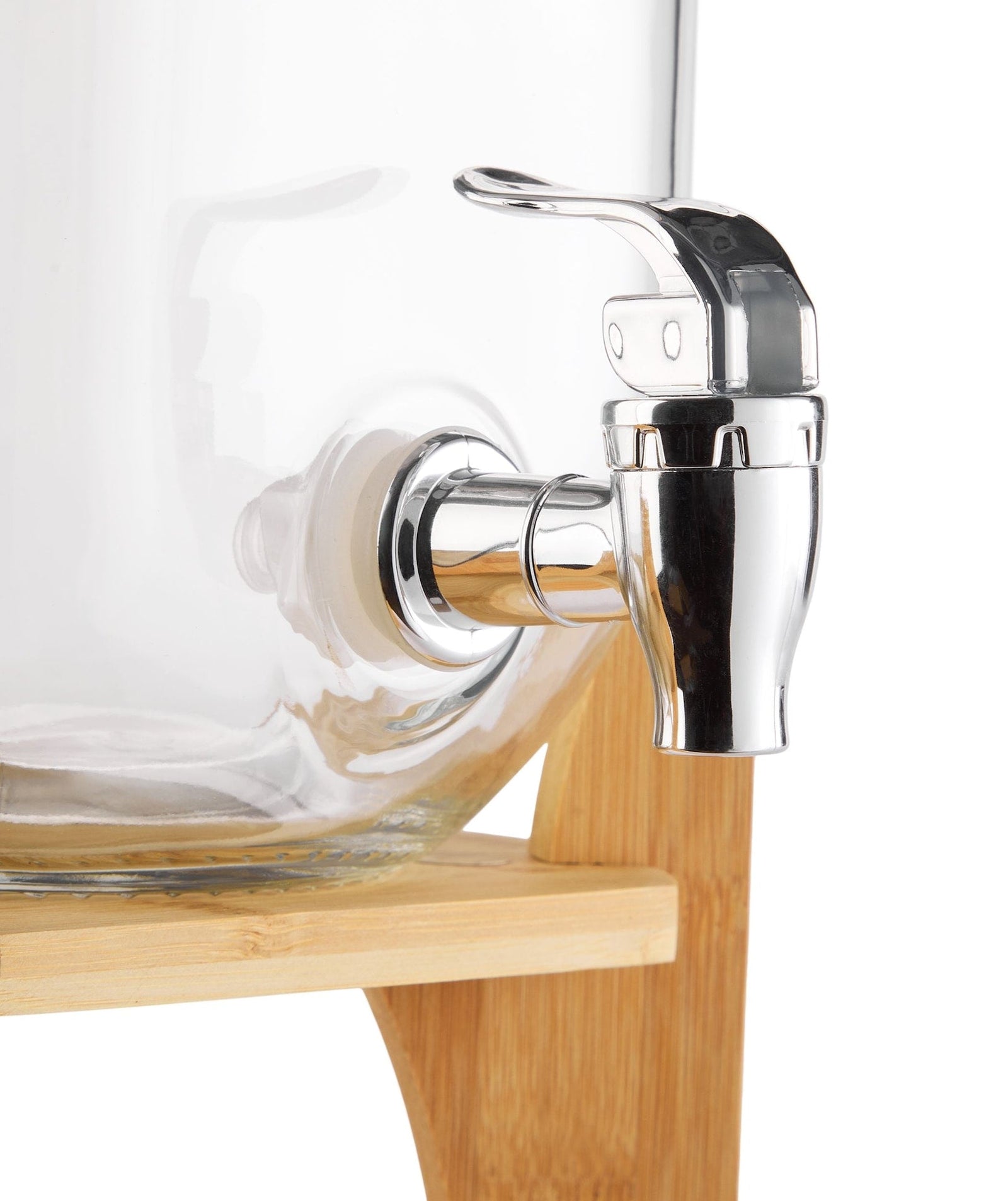 Glass Drink Dispenser, 4-L, with Bamboo Stand & Lid Y4Q5 - product image 4