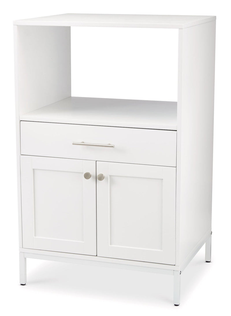 Lawson Console Microwave Stand, White M1L9