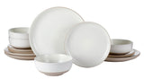 Maywood Speckled Two-Toned Dinnerware Set, Serves 4, 12-pc E1T6 - product image 1
