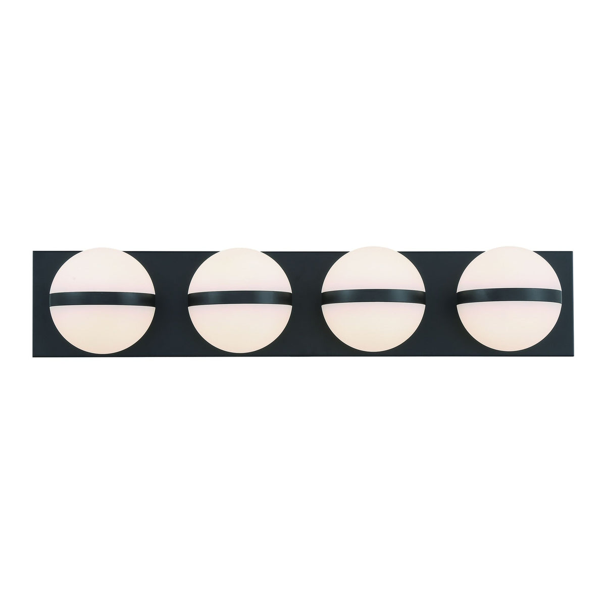 Orion 4-Light Vanity with Acrylic Glass, Black, 25-in M7H9 - product image 5