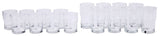 Stacking Glassware Tumbler Set, 12 & 16 oz, 16-pc X2R9 - product image 1