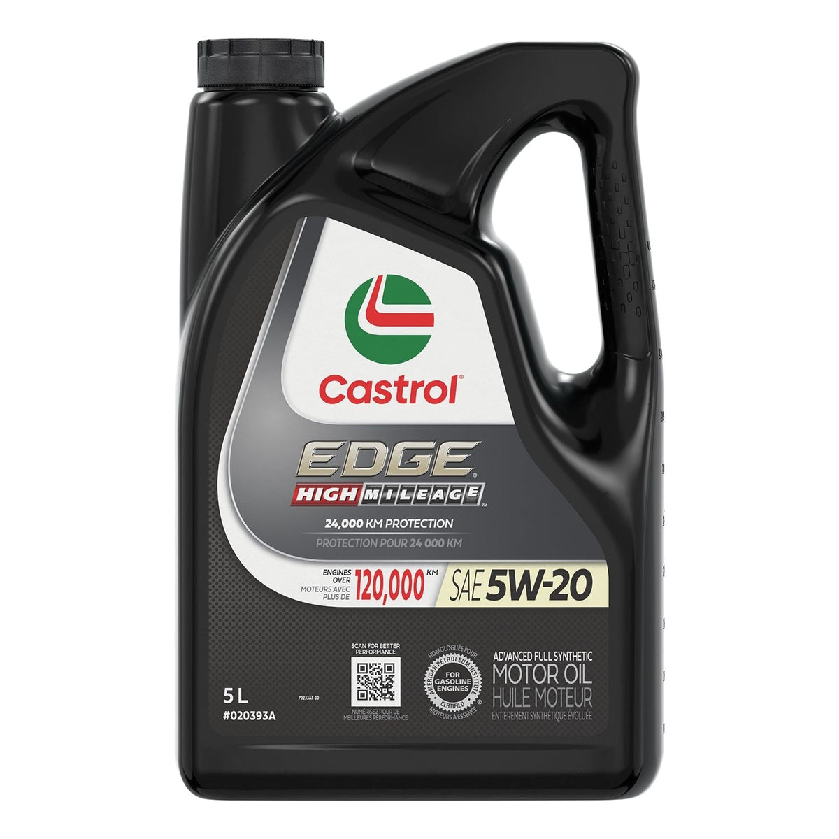 EDGE High Mileage 5W20 Synthetic Engine/Motor Oil, 5-L J8J5 - product image 1