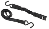 Bungee Cam-Buckle Tie-Down, 600-lb Break Strength, Black, 8-ft, 2-pk U6F1 - product image 2