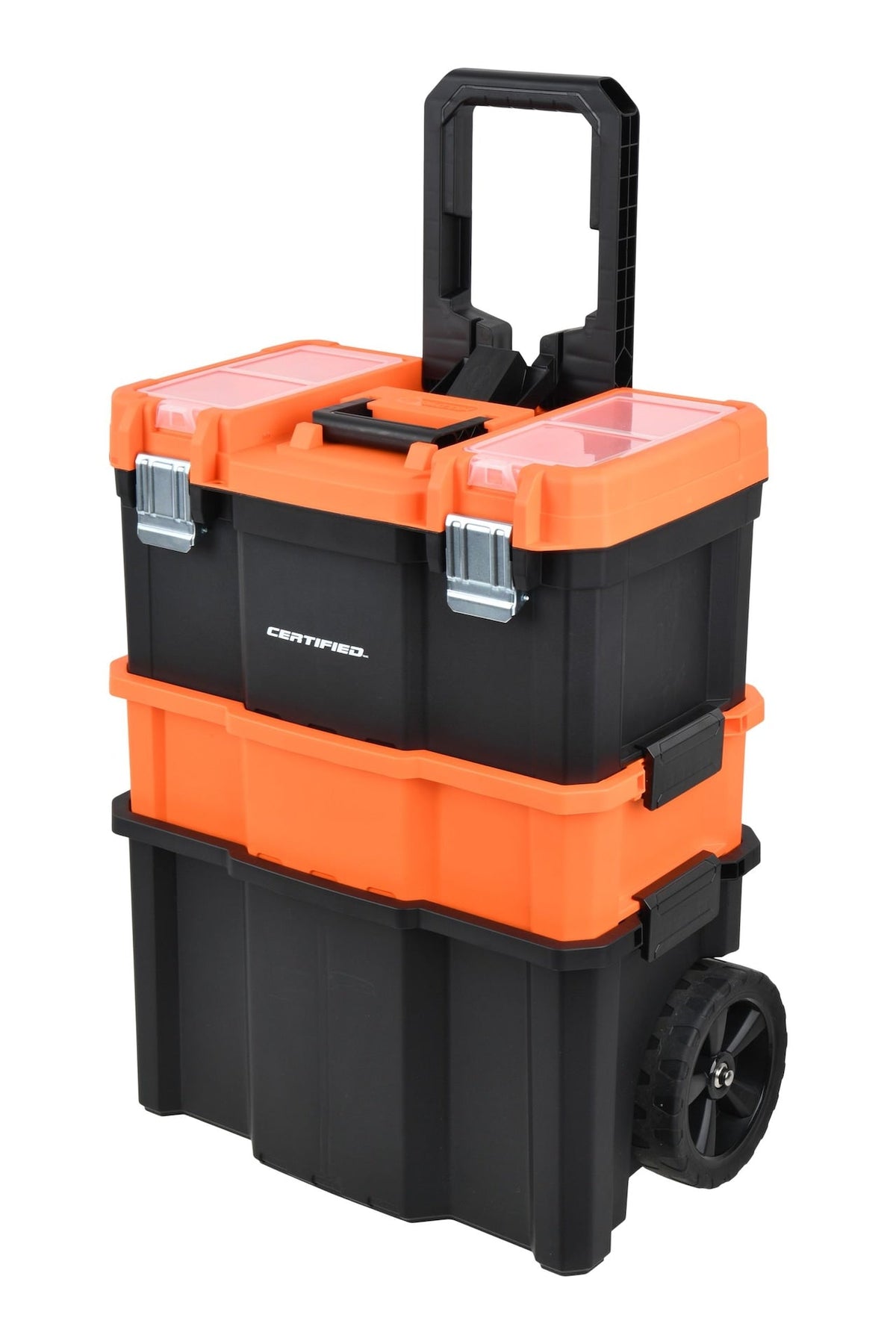 Rolling Mobile Toolbox with 2 Organizers, Orange G1R3 - product image 1