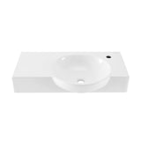 Right Side Faucet Wall-Mount Bathroom Sink, 30-in L8W6 - product image 1